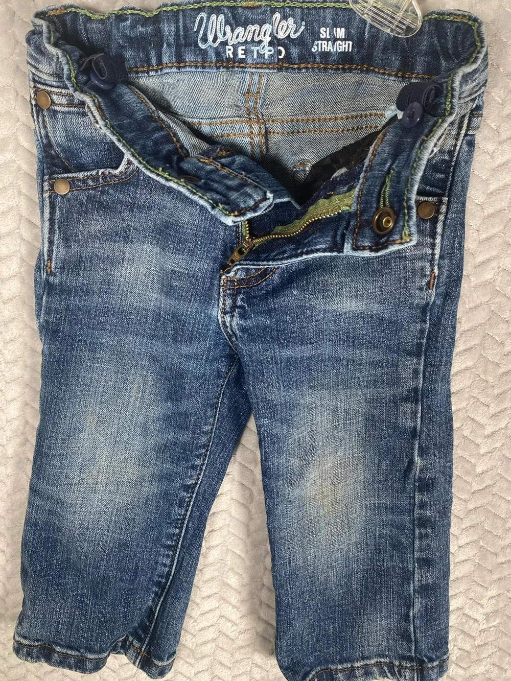 Lot 2 Wrangler Toddler Boys Jeans 1T Boot 2T Slim